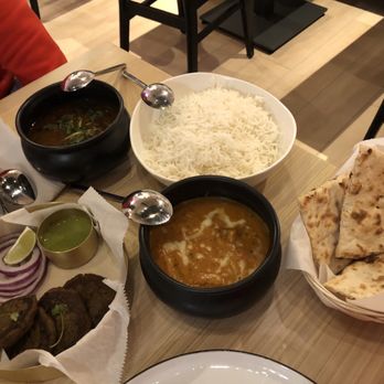 Tapri - Naan, mushroom galouti, chicken Marsala and lamb Rogan Josh. Not pictured mango lassi. All were delicious! - Indian Near Me - Woodridge, Illinois Tapri - Naan, mushroom galouti, chicken Marsala and lamb Rogan Josh. Not pictured mango lassi. All were delicious! - Indian Near Me - Woodridge, Illinois