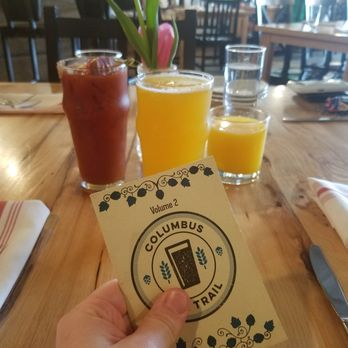 Wolf's Ridge Brewing - Our drinks as we continue along the ale trail. Bloody mary, beermosa, and fresh squeezed orange juice. - Breweries Near Me - Columbus, Ohio Wolf's Ridge Brewing - Our drinks as we continue along the ale trail. Bloody mary, beermosa, and fresh squeezed orange juice. - Breweries Near Me - Columbus, Ohio