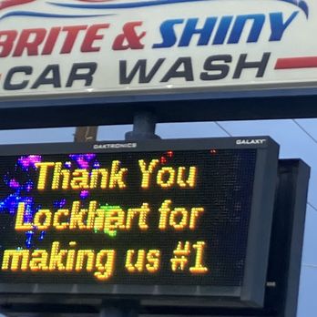 Bright & Shiny Car Wash - Sign - Car Wash Near Me - Lockhart, Texas Bright & Shiny Car Wash - Sign - Car Wash Near Me - Lockhart, Texas