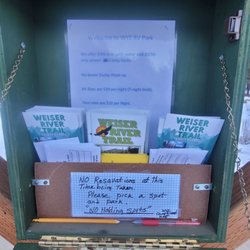 Wye Campground - Campground payment envelopes and brochures for the Weiser River Trail.