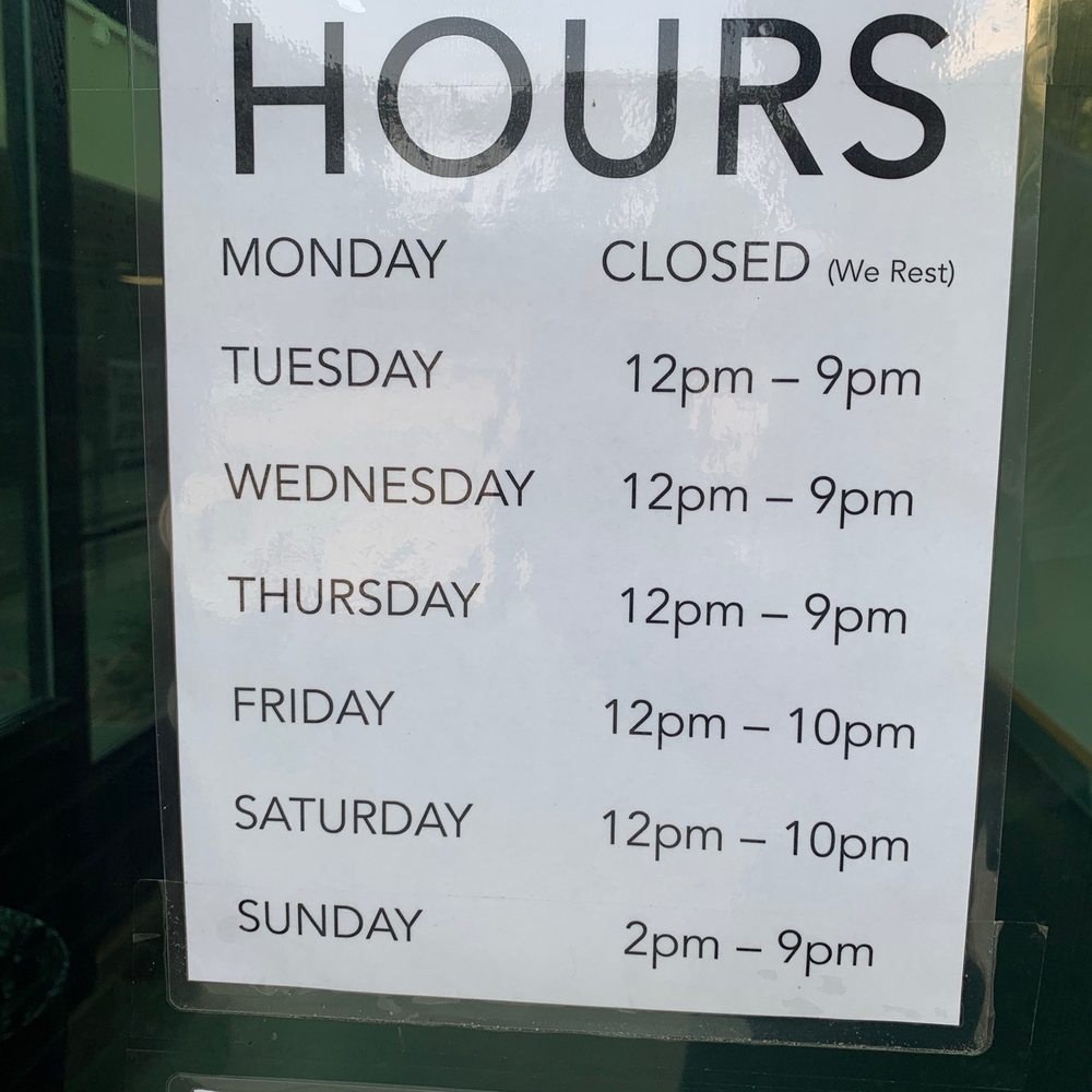 Hours of Operation