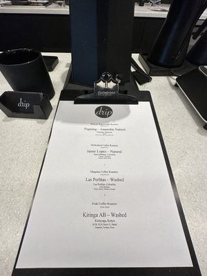 Menu photo 1 Drip Coffee Makers Soho, NY