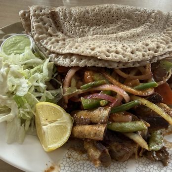 Jubba - Roasted Goat Cutlet with Injera - African Near Me - San Jose, California