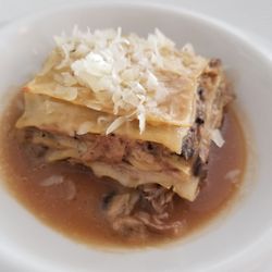 Tāza Fresh Table - Duck and mushroom lasagna