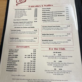 Ole's Waffle Shop - 3/11/24 Menu. - Diners Near Me - Alameda, California Ole's Waffle Shop - 3/11/24 Menu. - Diners Near Me - Alameda, California