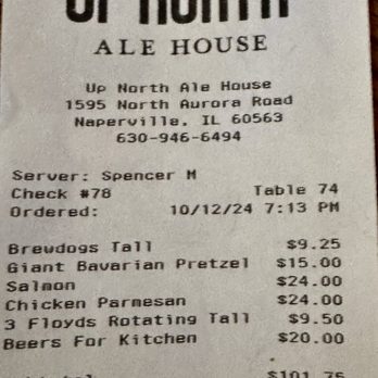 Up North Ale House - Dinner for 2 - Pubs Near Me - Naperville, Illinois