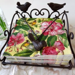 Adorable napkin holder. Adorable napkin holder.