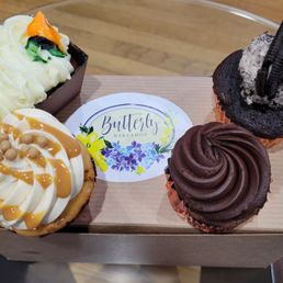 Carrot Loaf Mini, Vegan Cookies and Cream Cupcake, Chocolate Cupcake, and GF Dulce De Leche Cupcake Carrot Loaf Mini, Vegan Cookies and Cream Cupcake, Chocolate Cupcake, and GF Dulce De Leche Cupcake