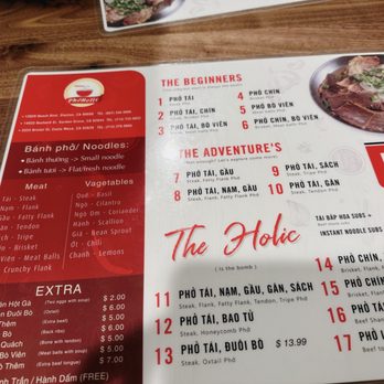 PhoHolic - Menu - Noodles Near Me - Costa Mesa, California PhoHolic - Menu - Noodles Near Me - Costa Mesa, California