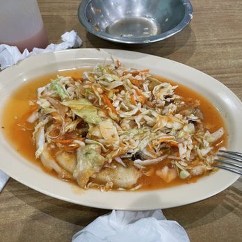 Las Pupusas Restaurant - Revuelta with curtido & tomato sauce. - Salvadoran Near Me - Las Vegas, Nevada Las Pupusas Restaurant - Revuelta with curtido & tomato sauce. - Salvadoran Near Me - Las Vegas, Nevada