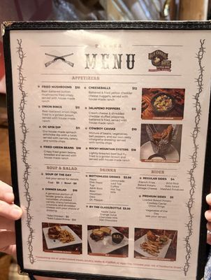 Menu photo 2 Old Corral Steakhouse Centennial, WY
