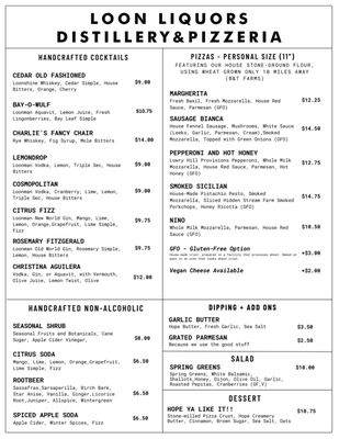 Menu photo 1 Loon Liquors Northfield, MN Menu photo 1 Loon Liquors Northfield, MN