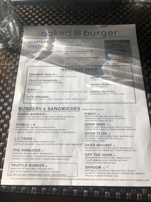 Menu photo 8 Naked Burger Clinton Township, MI