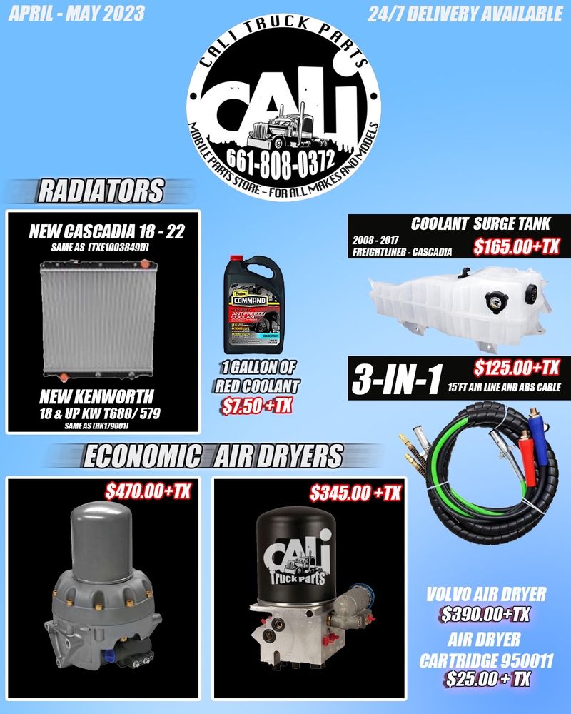 CALI TRUCK PARTS Updated May 2024 Request a Quote 3107 Taft Hwy