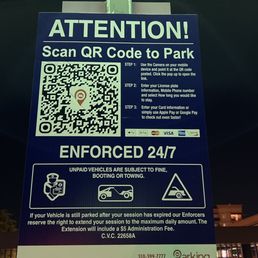 Parking sign