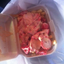 Spice Island - Chicken tikka on chips