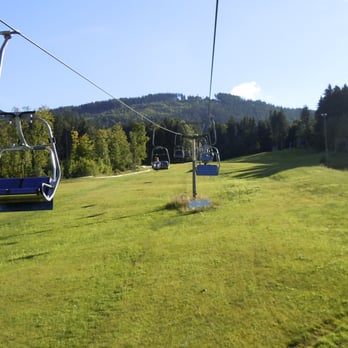 Blombergbahn - Blomberg Sesselbahn bis zur Mittelstation und abwärts mit dem Rodel! - Cable Cars Near Me - Wackersberg, BY