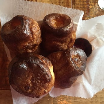 Farmstead Table - Basket of warm popovers. Divine. Aroma, texture, taste. Perfect. - New American Near Me - Newton, Massachusetts