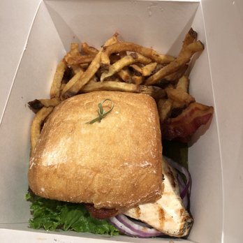 Copper River Restaurant & Bar - Grilled chicken sandwich with crispy bacon - New American Near Me - Hillsboro, Oregon Copper River Restaurant & Bar - Grilled chicken sandwich with crispy bacon - New American Near Me - Hillsboro, Oregon