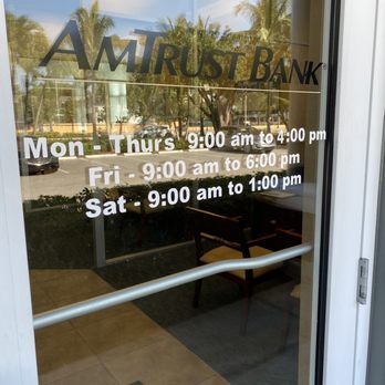 Amtrust Bank - Hours. - Banks & Credit Unions Near Me - Fort Lauderdale, Florida Amtrust Bank - Hours. - Banks & Credit Unions Near Me - Fort Lauderdale, Florida