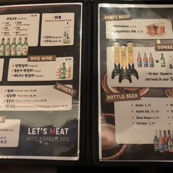 Let's Meat - Drink menu - Korean Near Me - New York, New York
