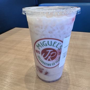 Miguels Jr - Strawberry Horchata - Mexican Near Me - Eastvale, California Miguels Jr - Strawberry Horchata - Mexican Near Me - Eastvale, California