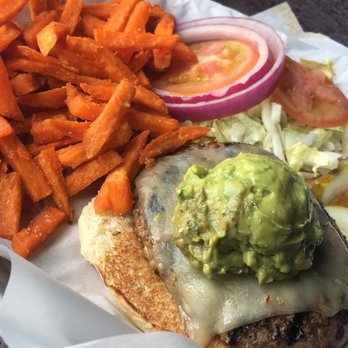 Oskar Blues Grill & Brew - OG burger with pepper jack and guac added - Burgers Near Me - Lyons, Colorado Oskar Blues Grill & Brew - OG burger with pepper jack and guac added - Burgers Near Me - Lyons, Colorado