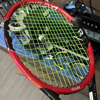 247 Tennis - Wilson Prostaff 95S, HyperG, 55lb. String, great for spin and durability. - Tennis Near Me