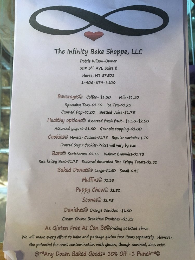 Food from The Infinity Bake Shoppe