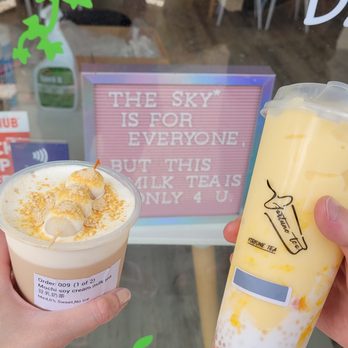 Fortune Tea - Mochi soy cream cheese milk tea and mango sago - Bubble Tea Near Me - Honolulu, Hawaii Fortune Tea - Mochi soy cream cheese milk tea and mango sago - Bubble Tea Near Me - Honolulu, Hawaii