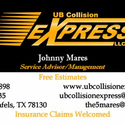 UB Collision Express - Contact Information