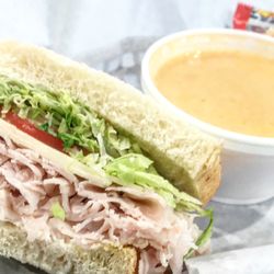 Cajon Pass Deli - Half a Turkey Sandwich and Lobster Bisque Combo!