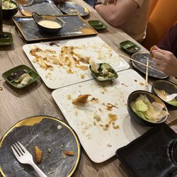 Red Sake - Finished plates