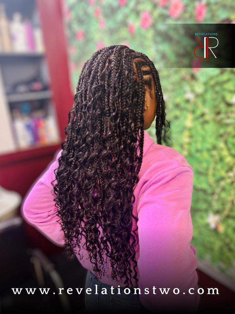 Revelations Two African Hair Braiding Logo