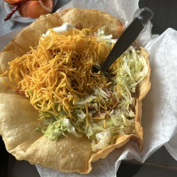 Beaver Taco - We had taco salad which has beans and  great portion of meat  We actually could not finish the whole thing. - Mexican Near Me - Beaver, Utah