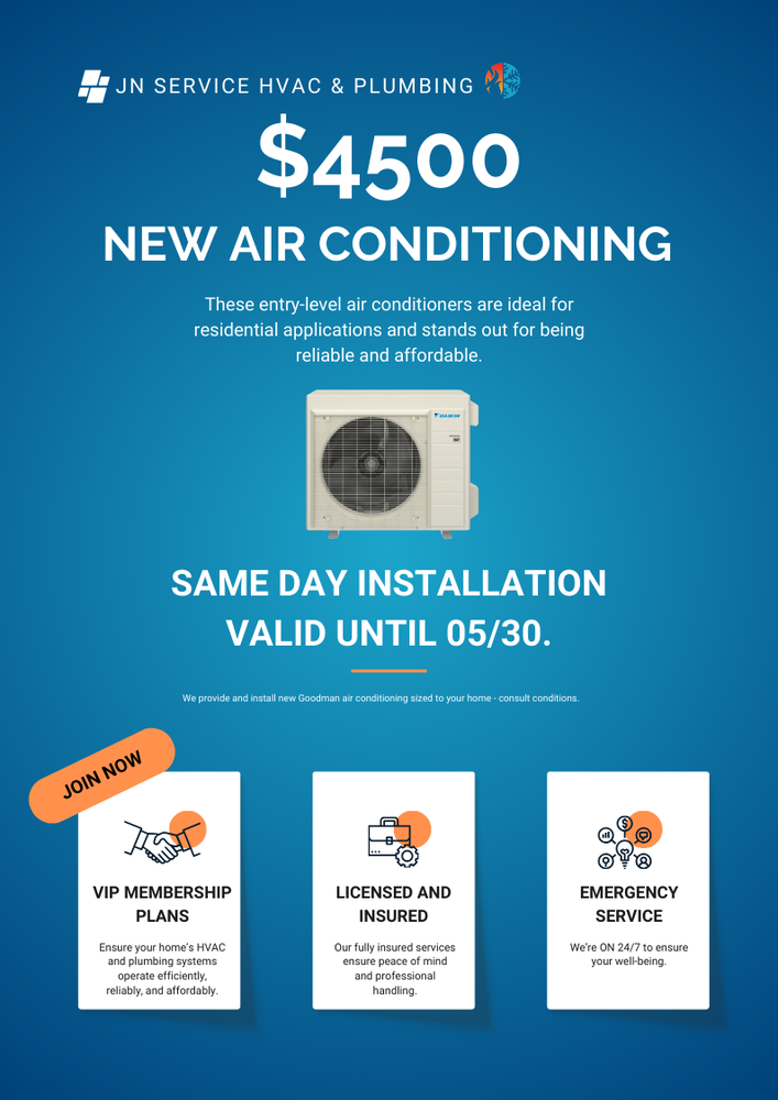 Slide of JN Service HVAC & Plumbing