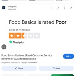Food Basics - Proof Toronto is not happy with FOOD BASICS MANAGEMENT and in need of serious policy reform.