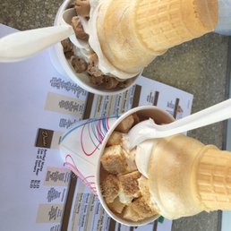 Soft Serve in cup with added toppings