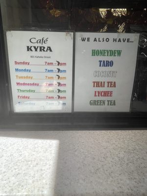 Menu photo 6 Café Kyra Honolulu, HI Menu photo 6 Café Kyra Honolulu, HI