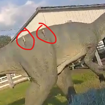 Dinosaur Adventure’s - More metal sticking through the dinosaurs - Amusement Parks Near Me - Pleasanton, California