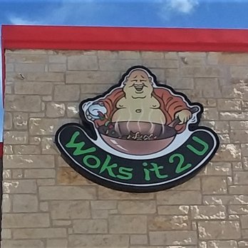 Woks It 2 U - Close up of their building logo. - Chinese Near Me - Leander, Texas