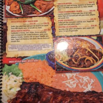 Inca Mexican Restaurant - Menu - Mexican Near Me - Fort Collins, Colorado