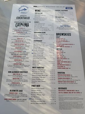 Menu photo 8 Bluewater Grill Seafood Restaurant Newport Beach Newport Beach, CA