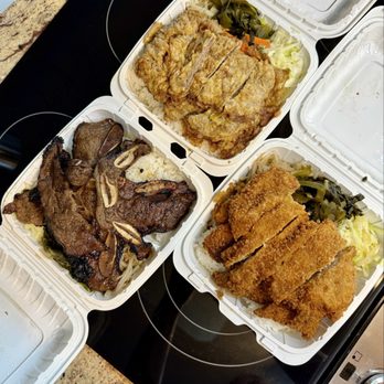 Young's Kalbee - Thin sliced kal bee, meat jun, chicken katsu. - Korean Near Me - Aiea, Hawaii Young's Kalbee - Thin sliced kal bee, meat jun, chicken katsu. - Korean Near Me - Aiea, Hawaii