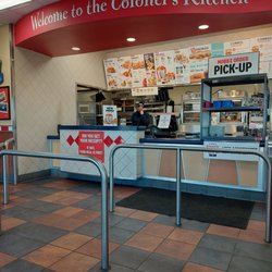 Inside. Haven't had KFC in forever!