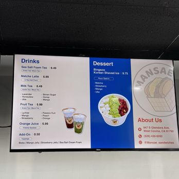 Mansae - Menu - Korean Near Me - West Covina, California Mansae - Menu - Korean Near Me - West Covina, California