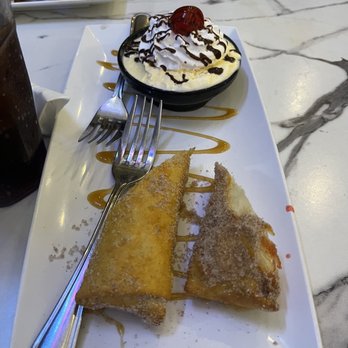 Pedro’s Tacos & Tequila Bar - Banana Chimicheesecake - Mexican Near Me - Conroe, Texas Pedro’s Tacos & Tequila Bar - Banana Chimicheesecake - Mexican Near Me - Conroe, Texas