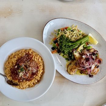 Floga Estiatorio and Event Space - Mains- slow cooked beef and sole fish - Greek Near Me - Toronto, Ontario