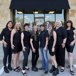 Exterior outside entrance of Mel's Barber Shop - Team Photo - Flower Mound, Texas Exterior outside entrance of Mel's Barber Shop - Team Photo - Flower Mound, Texas
