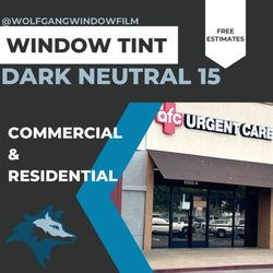 Wolfgang Window Film - AFC Urgent Care in Mira Mesa received Xpel Dark Neutral 15 to help with glare, brightness, and morning heat
